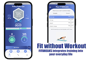 FITBREAKS - Get Fit at home Screenshot 1
