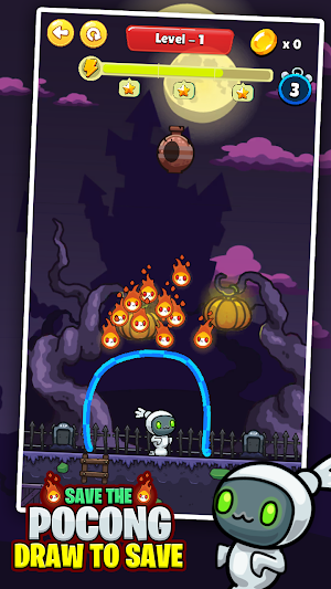 Save Pocong : Draw Line Screenshot 0