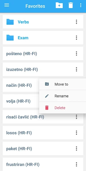Finnish-Croatian Dictionary Screenshot 3