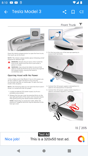 Tesla Car Owner's Manual Screenshot 2