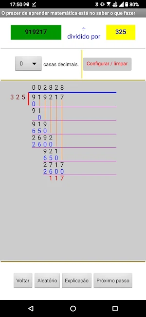 A matemática e a divisão longa Screenshot 2