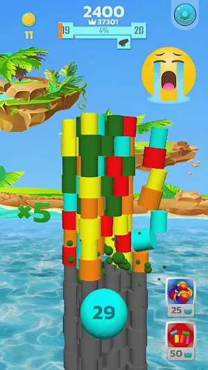 Color Tower Crash 3D: Arcade 2 Screenshot 2