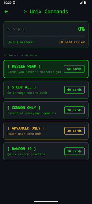 DevCards: Git & Linux Commands Screenshot 2