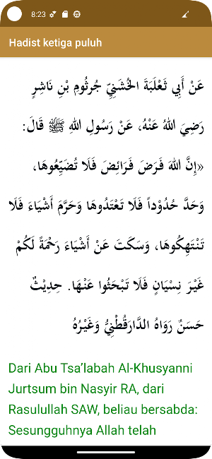 Kitab Arbain Nawawi + Terjemah Screenshot 3