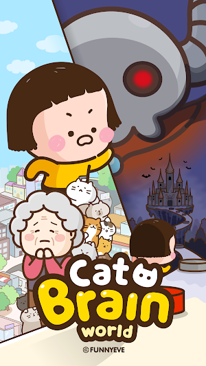 Cat Brain World - Tricky Puzzle Game Screenshot 0