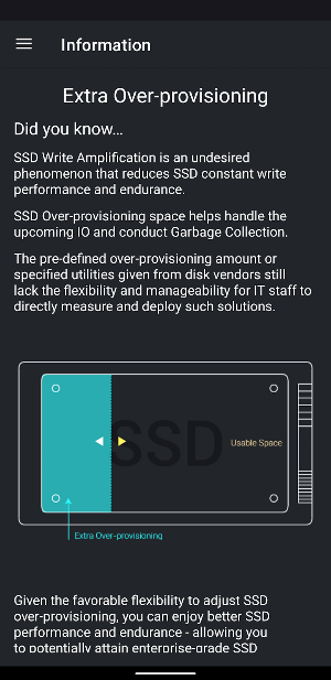 Over-Provisioning Calculator Screenshot 3