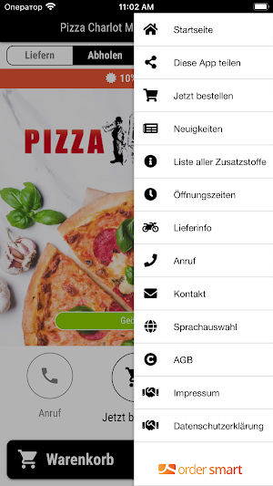 Pizza Charlot Monheim am Rhein Screenshot 2