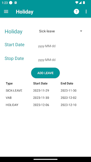 OnTime Enkel Screenshot 3