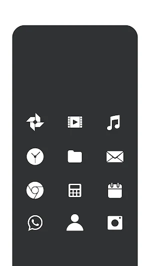 White Flat Icon Pack Screenshot 1
