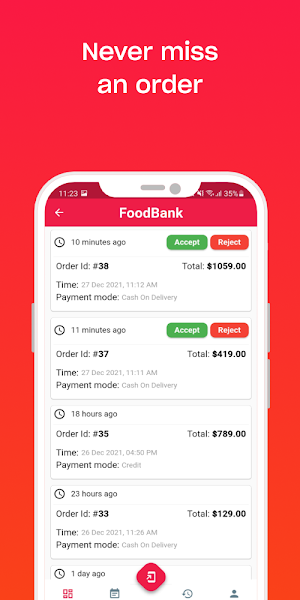 FoodBank Merchant Screenshot 0