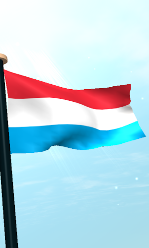 Luxembourg Flag 3D Wallpaper Screenshot 3