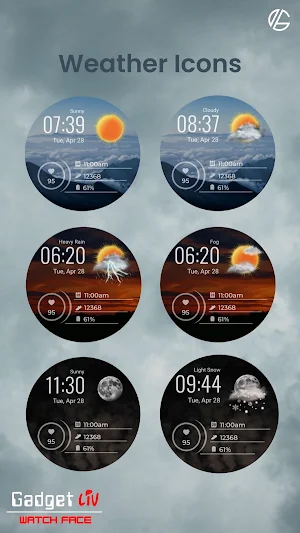 Weather Digital Watch Face Screenshot 1