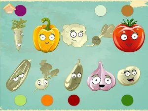 Funny Veggies! Kids games girls, boys, babies free Screenshot 2