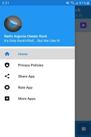 Radio Argovia Classic Rock App Screenshot 1