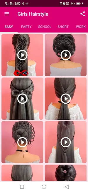 Girls Hairstyle Step By Step Screenshot 0