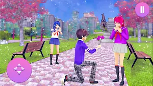 Anime School Girl Love sim Screenshot 2