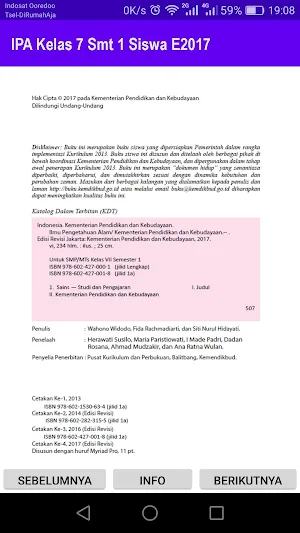 IPA Kelas 7 Smt 1 Siswa E2017 Screenshot 1