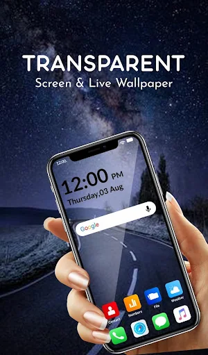 Transparent Screen & Live Wallpaper Screenshot 2