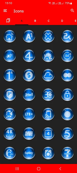 Blue Pixl Glass Icon Pack Screenshot 2