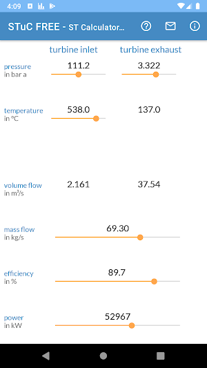 STuC FREE - Steam Turbine Calculator FREE Screenshot 1