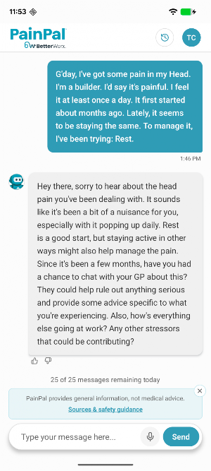 PainPal App Screenshot 3