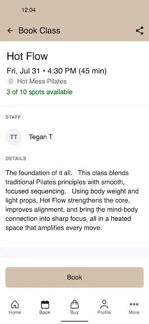 Hot Mess Pilates Screenshot 2