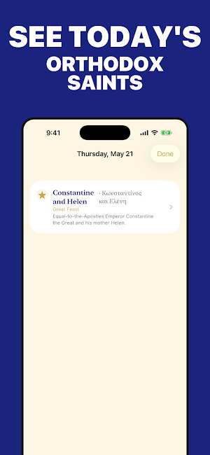 Orthodox Calendar Screenshot 1