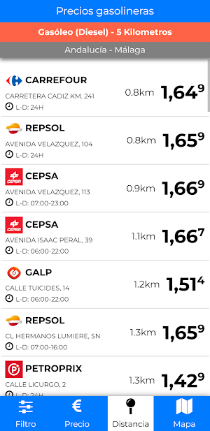 Precio de Gasolina Screenshot 0