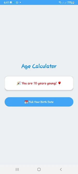 Age Calculator Screenshot 1