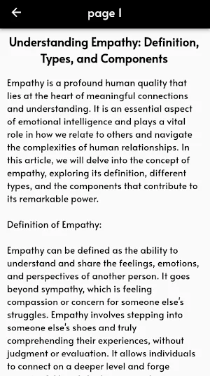 The Role of Empathy Screenshot 2