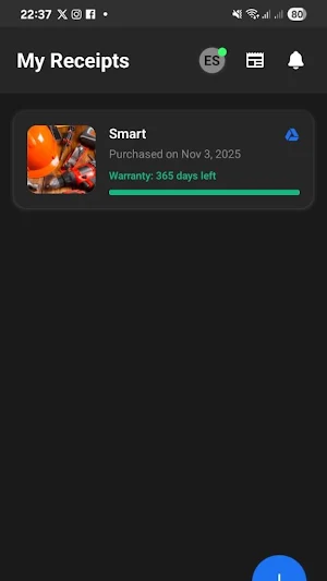 Digital Receipt Wallet Screenshot 0