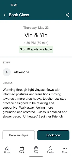 Grit and Grace Hot Yoga Screenshot 2