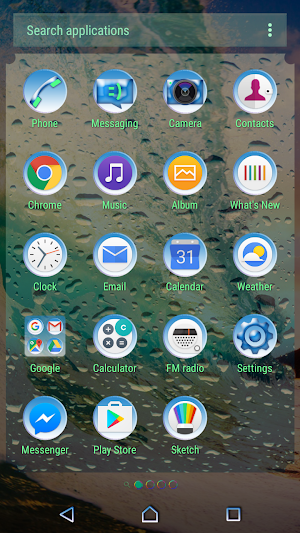 wave | Xperia™ Theme Screenshot 2