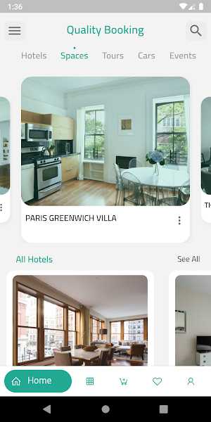 Quality Booking Screenshot 1