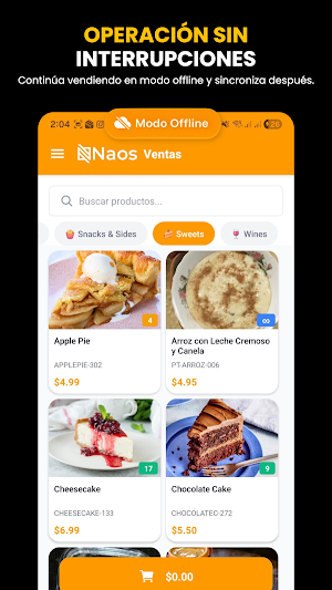 Naos POS Screenshot 1