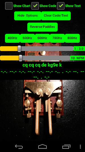 CW Morse code practice oscillator iambic paddle Screenshot 0