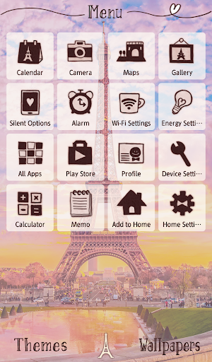 Paris Wallpaper Parisian Twilight Theme Screenshot 1