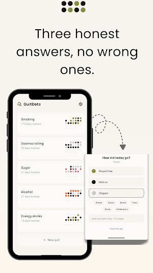 QuitDots: A Calmer Way to Quit Screenshot 1
