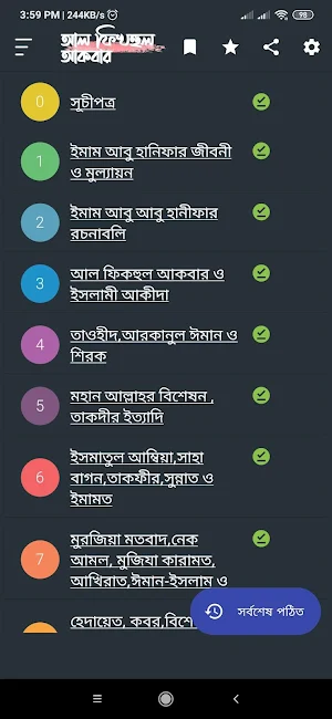 আল ফিকহুল আকবর:Al Fiqhul Akbar Screenshot 0
