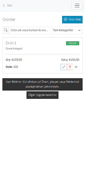 Akıllı Stok Takibi Screenshot 1