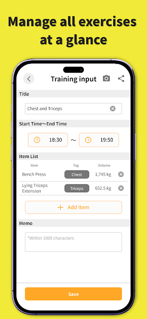 Trecord - Workout & Weight Log Screenshot 3