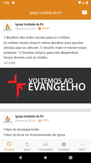 Igreja Unidade da Fé Screenshot 1