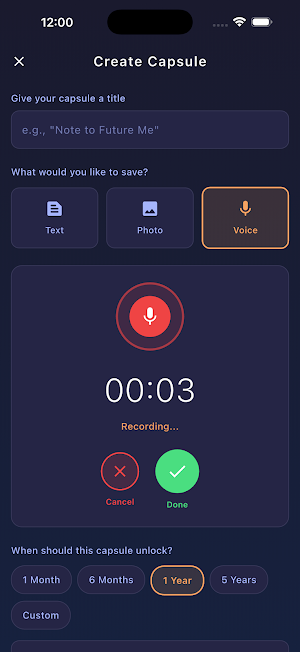 Future Self Capsule Screenshot 1