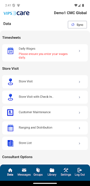 VIPS Mobile RN Screenshot 0
