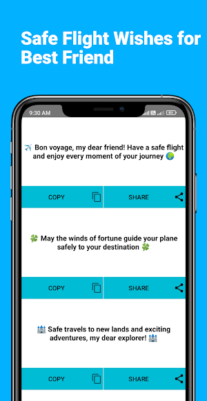 SafeFlightWishesforBestFriend Screenshot 2