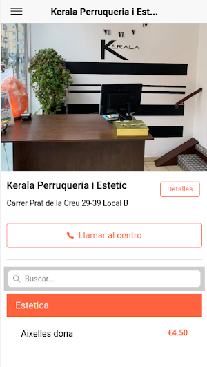 Perruqueria i Estetica Kerala Screenshot 0