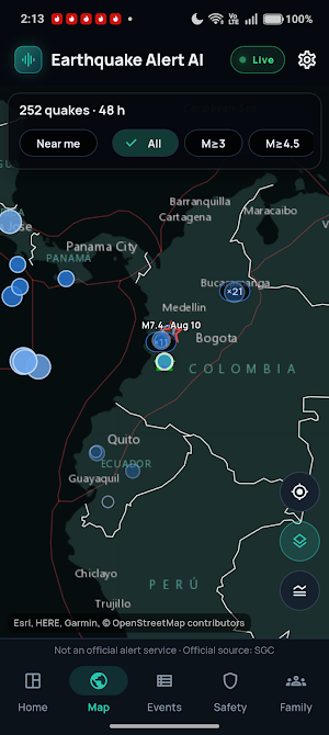 Earthquake Alert AI Screenshot 2