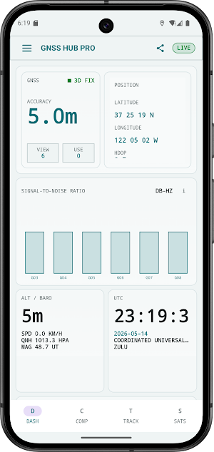 GNSS Hub Pro - GPS Test Screenshot 1