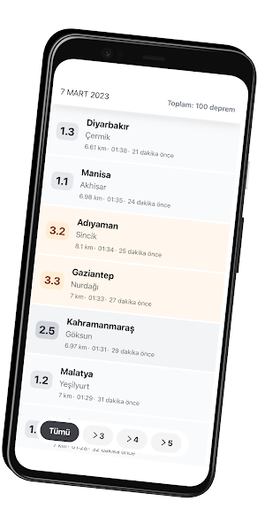 Zelzele | Son 100 Deprem Screenshot 0