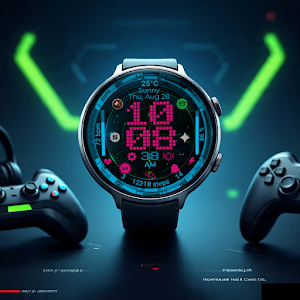 Tactical HUD Gamer Watch Face Screenshot 0